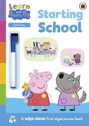 Book cover of Learn with Peppa: Starting School wipe-clean activity book by Peppa Pig