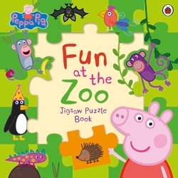 Book cover of Peppa Pig: Fun at the Zoo Jigsaw Puzzle Book by Peppa Pig