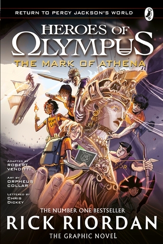 Book cover of The Mark of Athena: The Graphic Novel (Heroes of Olympus Book 3) by Rick Riordan
