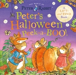 Book cover of Peter Rabbit: Peter's Halloween Peek-a-BOO! by Beatrix Potter