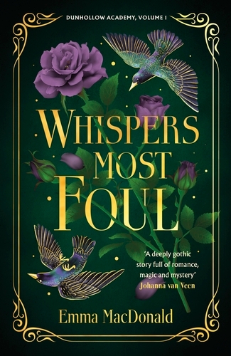 Book cover of Whispers Most Foul by Emma MacDonald
