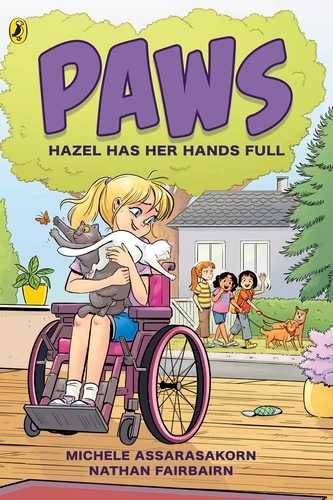 Book cover of PAWS: Hazel Has Her Hands Full by Nathan Fairbairn
