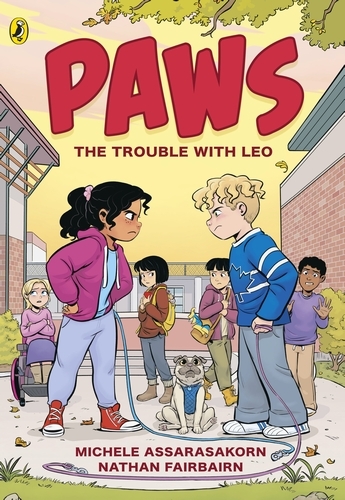 Book cover of PAWS: The Trouble With Leo by Nathan Fairbairn