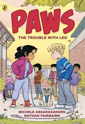 Book cover of PAWS: The Trouble With Leo by Nathan Fairbairn