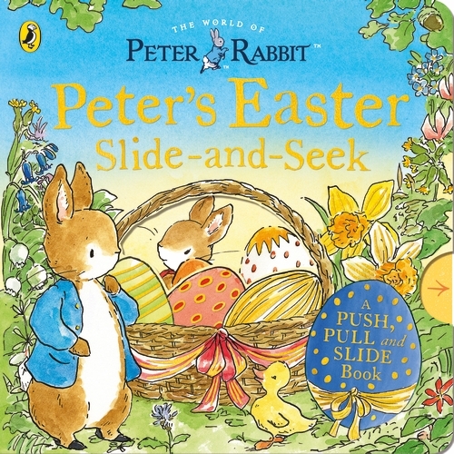 Book cover of Peter Rabbit: Peter’s Easter Slide-and-Seek by Beatrix Potter