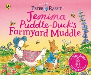 Book cover of The World of Peter Rabbit: Jemima Puddle-Duck’s Farmyard Muddle by Beatrix Potter