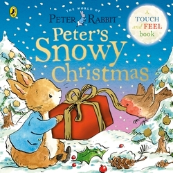 Book cover of Peter Rabbit: Peter’s Snowy Christmas by Beatrix Potter