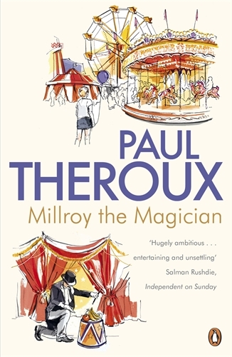 Book cover of Millroy the Magician by Paul Theroux