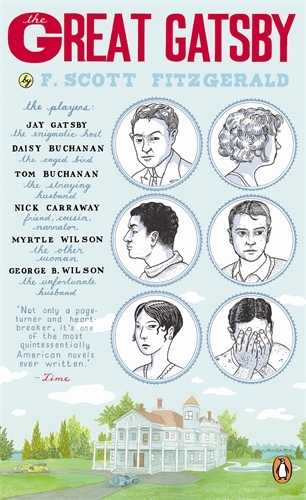 Book cover of The Great Gatsby by F. Scott Fitzgerald