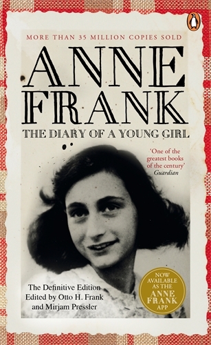 Book cover of The Diary of a Young Girl by Anne Frank