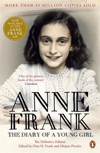 Book cover of The Diary of a Young Girl by Anne Frank
