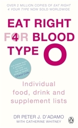 Book cover of Eat Right for Blood Type O by Peter J. D'Adamo