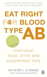 Book cover of Eat Right for Blood Type AB by Peter J. D'Adamo