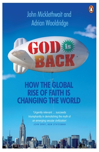 Book cover of God is Back by John Micklethwait, Adrian Wooldridge
