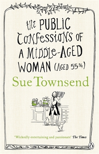 Book cover of The Public Confessions of a Middle-Aged Woman by Sue Townsend