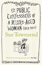 Book cover of The Public Confessions of a Middle-Aged Woman by Sue Townsend