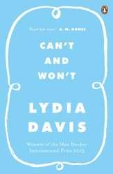 Book cover of Can't and Won't by Lydia Davis