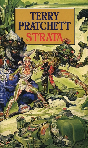 Book cover of Strata by Terry Pratchett