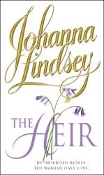 Book cover of The Heir by Johanna Lindsey