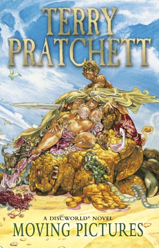 Book cover of Moving Pictures by Terry Pratchett