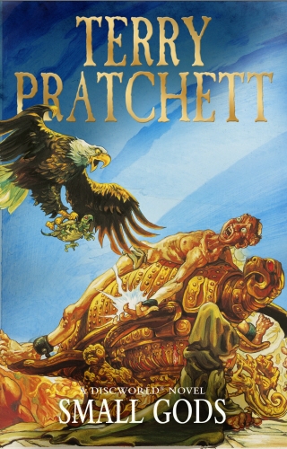 Book cover of Small Gods by Terry Pratchett