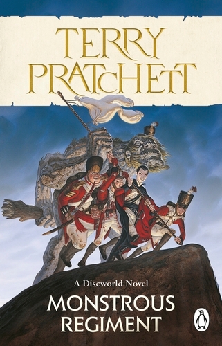 Book cover of Monstrous Regiment by Terry Pratchett