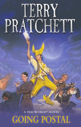 Book cover of Going Postal by Terry Pratchett