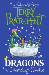 Book cover of Dragons at Crumbling Castle by Terry Pratchett