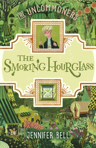 Book cover of The Smoking Hourglass by Jennifer Bell