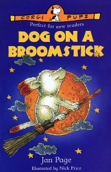 Book cover of Dog On A Broomstick by Jan Page