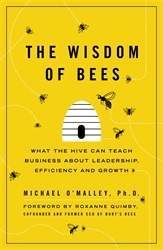 Book cover of The Wisdom of Bees by Michael O'Malley