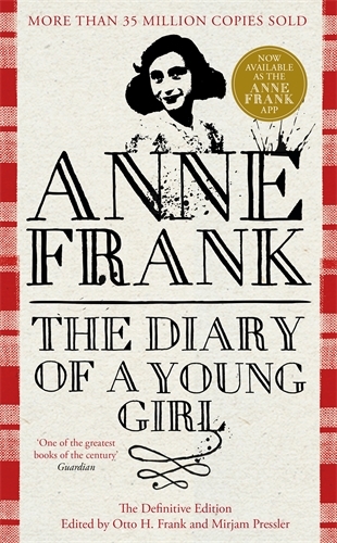Book cover of The Diary of a Young Girl by Anne Frank