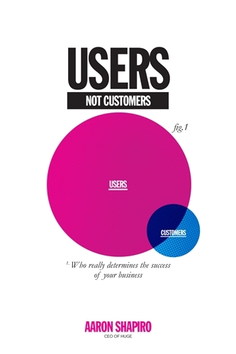 Book cover of Users Not Customers by Aaron Shapiro