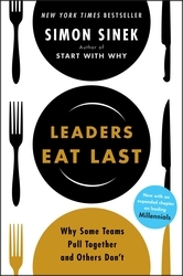 Book cover of Leaders Eat Last by Simon Sinek
