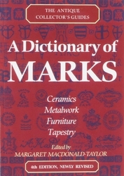 Book cover of A Dictionary Of Marks by Margaret Macdonald-Taylor, Lucilla Watson