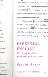 Book cover of Essential English for Journalists, Editors and Writers by Sir Harold Evans, Crawford Gillan