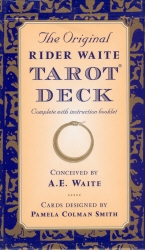 Book cover of The Original Rider Waite Tarot Deck by A.E. Waite