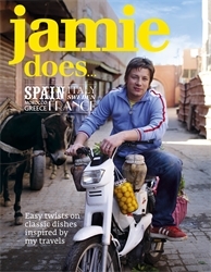 Book cover of Jamie Does by Jamie Oliver