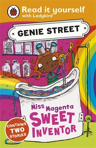 Book cover of Miss Magenta, Sweet Inventor: Genie Street: Ladybird Read it yourself by Richard Dungworth