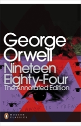 Book cover of Nineteen Eighty-Four by George Orwell