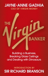 Book cover of The Virgin Banker by Jayne-Anne Gadhia