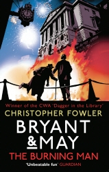 Book cover of Bryant & May - The Burning Man by Christopher Fowler