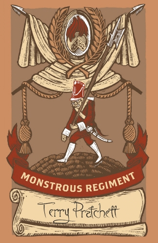 Book cover of Monstrous Regiment by Terry Pratchett