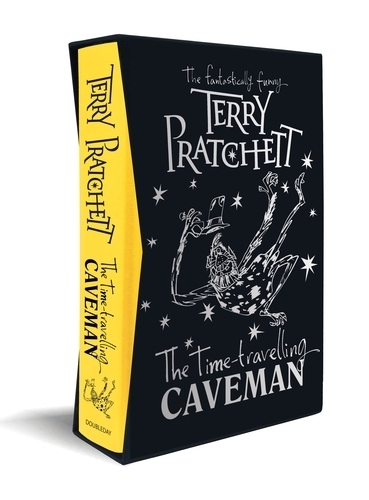 Book cover of The Time-travelling Caveman by Terry Pratchett