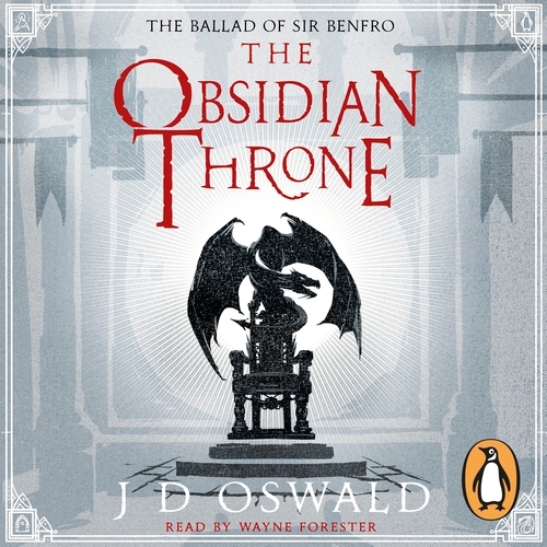 Book cover of The Obsidian Throne by J.D. Oswald