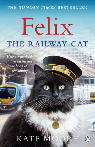 Book cover of Felix the Railway Cat by Kate Moore
