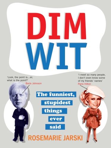 Book cover of Dim Wit by Rosemarie Jarski