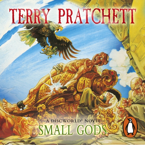 Book cover of Small Gods by Terry Pratchett