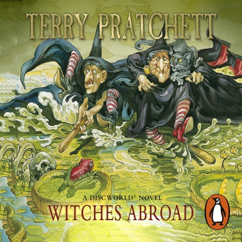 Book cover of Witches Abroad by Terry Pratchett