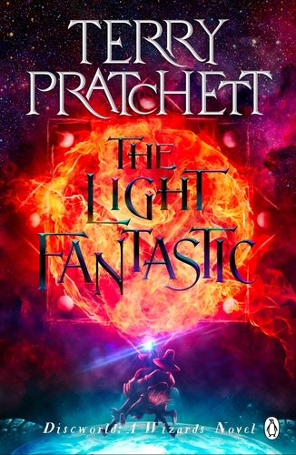 Book cover of The Light Fantastic by Terry Pratchett